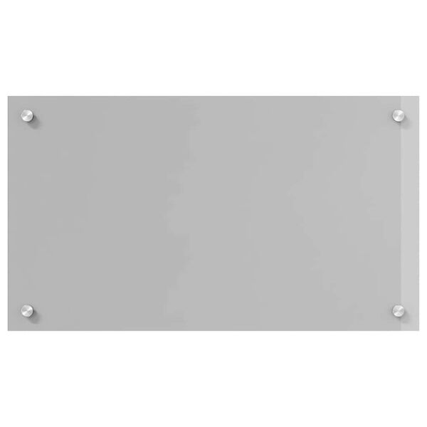 vidaXL K&oslash;kken bagv&aelig;g 2 pcs Lysegr&aring; 70 x 40 cm h&aelig;rdet glas