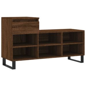 vidaXL skoskab 102x36x60 cm konstrueret tr&aelig; brun egetr&aelig;