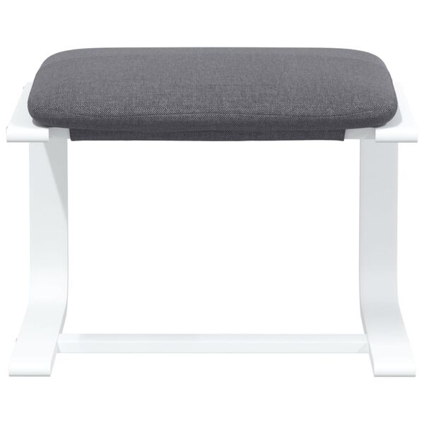 vidaXL fodskammel 51x41x40 cm stof m&oslash;rkegr&aring;