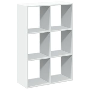 vidaXL bogreol/rumdeler 69,5x29x103,5 cm konstrueret tr&aelig; hvid
