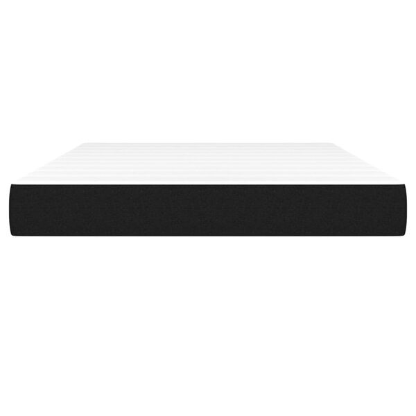 vidaXL springmadras med pocketfjedre 140x200x20 cm stof sort