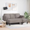 vidaXL Sofa S&aelig;t med pude 2 pcs Gr&aring;brun Polyester