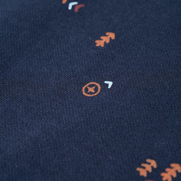 Sweatshirt til b&oslash;rn str. 104 m&oslash;rk bl&aring;meleret