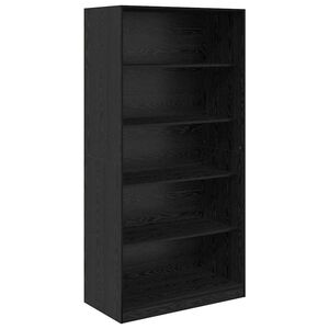 vidaXL Garderobeskab Sort eg 100 x 50 x 200 cm Konstrueret tr&aelig;