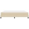 vidaXL Box spring seng med madras Creme 200 x 200 cm Stof
