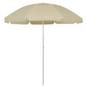 vidaXL strandparasol 240 cm sandgul