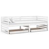 vidaXL daybed med skuffer 90x200 cm massivt fyrretr&aelig; hvid
