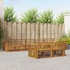 vidaXL Udend&oslash;rs sofagruppe 8 pcs Naturfarvet Massivt Akacietr&aelig;