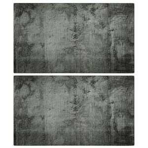 vidaXL sk&aelig;rebr&aelig;tter 2 stk. betonm&oslash;nster h&aelig;rdet glas