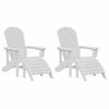 vidaXL Have Stol 2 pcs Hvid 83 x 74 x 92 cm Polyethylen