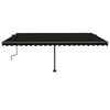 vidaXL fritst&aring;ende markise 500x350 cm manuel betjening antracitgr&aring;