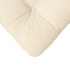 vidaXL Sædepuder 4 pcs Creme 45 x 45 cm Velourstof