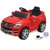 vidaXL elektrisk g&aring;bil Mercedes Benz ML350 Red 6 V