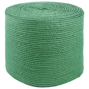 vidaXL Jute reb 6 mm Gr&oslash;n 100% Tossa jute