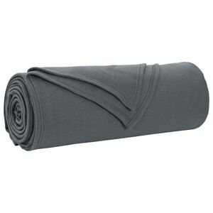 vidaXL T&aelig;ppe M&oslash;rkegr&aring; 280 x 210 cm 0.84 kg Fleece