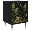 vidaXL Natskab RHENEN Sort eg 36 x 33 x 51 cm Konstrueret tr&aelig;