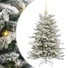 vidaXL Kunstigt Hinged Juletr&aelig; Hvid 120 cm PE og PVC