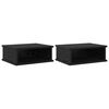 vidaXL Sengebord 2 stk. Sort eg 40 x 31 x 15 cm Konstrueret tr&aelig;