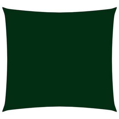 vidaXL solsejl 2,5x2,5 m firkantet oxfordstof mørkegrøn