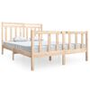 vidaXL sengeramme 140x190 cm massivt tr&aelig;