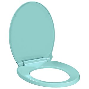 vidaXL toilets&aelig;de med soft-close oval gr&oslash;n
