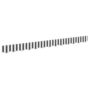 vidaXL Markise kappa erstatning Anthracit og hvid 230 x 20 cm