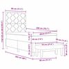 vidaXL Box spring seng med madras med hovedg&aelig;rde Bl&aring; 80 x 200 cm Stof
