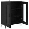 vidaXL Sideboard Sort eg 69,5 x 34 x 90 cm Konstrueret tr&aelig;