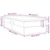 vidaXL Seng med opbevaring og madras Gr&aring;brun 90 x 200 cm Polyester