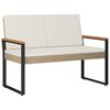 vidaXL Udend&oslash;rs b&aelig;nk 2 -Seater 107 x 61 x 80 cm polyrattan Rektangul&aelig;r