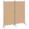 vidaXL 2-panels rumdeler Beige 175 x 180 cm Stof