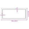 vidaXL bordplade 100x40x(2-4)cm naturlig kant ubehandlet massivt træ