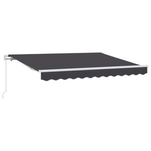 vidaXL Udtr&aelig;kkelig markise Antracit 300 x 200 cm Stof