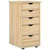 vidaXL Kabinet 34 x 39 x 61,5 cm Massivt fyrretr&aelig; Brun