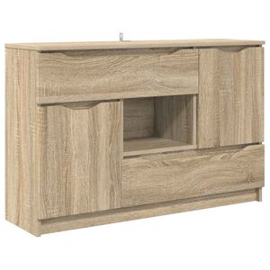 vidaXL Sideboard med skuffe Sonoma eg 100 x 30 x 65,6 Konstrueret tr&aelig;