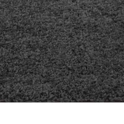 vidaXL shaggy gulvtæppe 160x230 cm høje luv antracitgrå