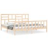 vidaXL sengeramme uden madras 200x200 cm massivt fyrretr&aelig;
