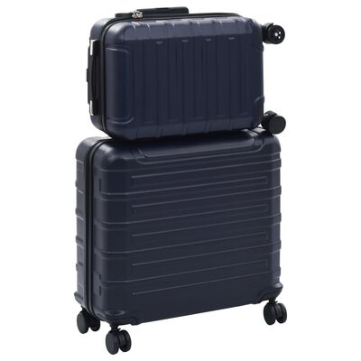 vidaXL kuffertsæt i 2 dele hardcase ABS marineblå