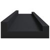 vidaXL gallerihylder 2 stk. 60x9x3 cm MDF sort