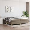 vidaXL Boxspring sengeramme 200x200 cm stof gr&aring;brun