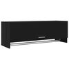 vidaXL garderobeskab 100x32,5x35 cm konstrueret tr&aelig; sort