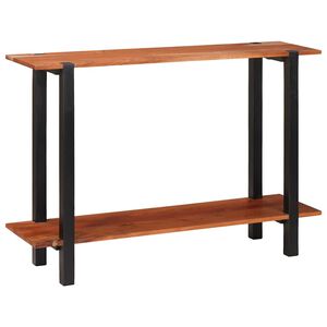vidaXL Konsolbord med hylde Brun og sort 110 x 30 x 75 cm