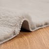 vidaXL Faux Kanin Pels Tæppe Olite Beige 80 x 250 cm Polyester
