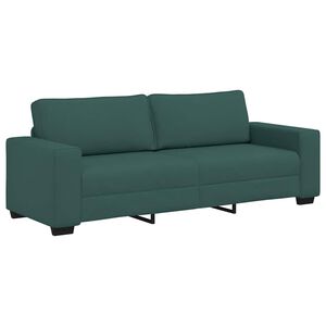 vidaXL 3-personers sofa 180 cm stof m&oslash;rkegr&oslash;n