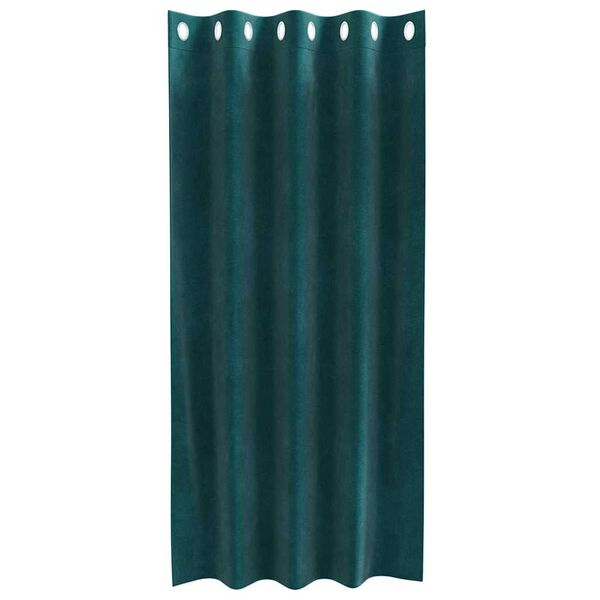 vidaXL M&oslash;rkl&aelig;gningsgardiner 2 pcs M&oslash;rkegr&oslash;n 140 x 175 cm Fl&oslash;jl