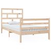 vidaXL sengeramme 100x200 cm massivt tr&aelig;