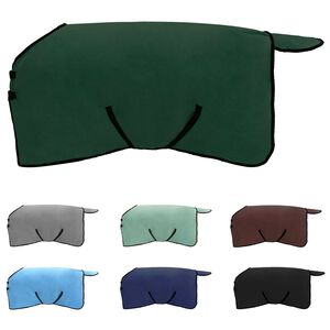 vidaXL Hestet&aelig;ppe M&oslash;rkegr&oslash;n Polyester