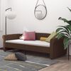 vidaXL daybed med USB 90x200 cm stof brun