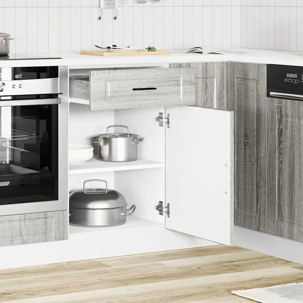 vidaXL køkkenunderskab Porto grå sonoma konstrueret træ