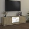 vidaXL tv-bord med LED-lys 120x30x36 cm sonoma-eg